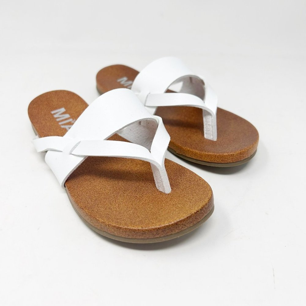 Mia Kids Girls Size 12 White Violette Thong Flip Flop Sandals